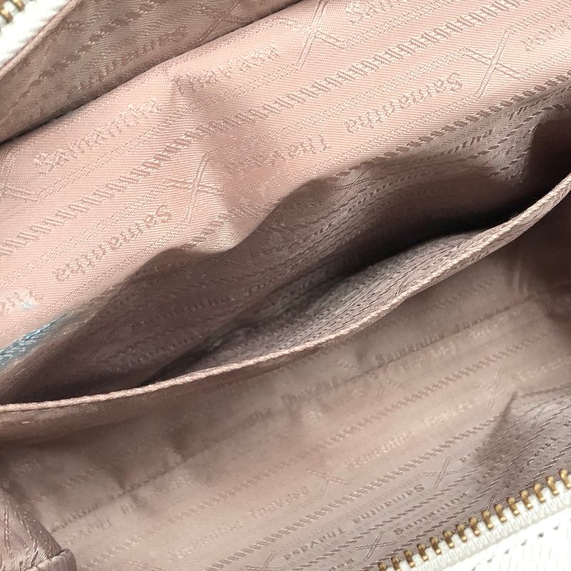 【中古品】【レディース】 SAMANTHA THAVASA サマンサタバサ SAMANTHA MINE 2WAY BAG サマンサマイン 2WAY ハンドバッグ ショルダーバッグ 鞄 188-260727-rs-05-fur カラー：コーラルピンク 万代Net店