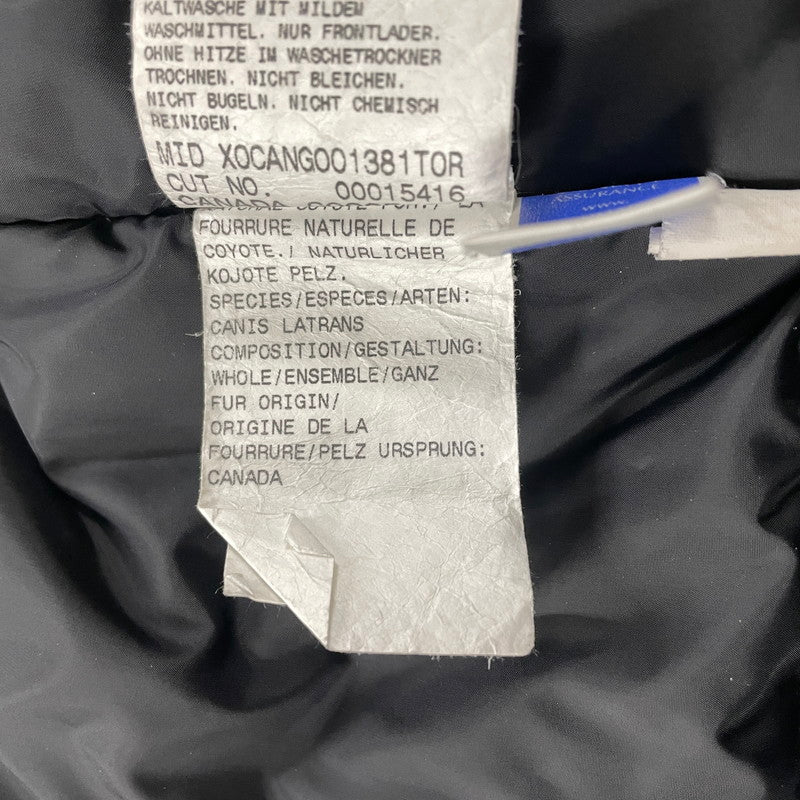 【中古品】【メンズ】 CANADA GOOSE カナダグース × EDIFICE 別注 コラボ CRESTON PARKA BLACK LABEL 3481JMB クレストンパーカ ブラックレーベル アウター ダウンジャケット 141-251211-yo-05-tei サイズ：S カラー：グレー 万代Net店