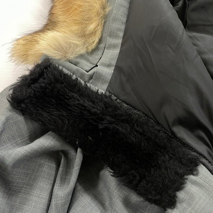 【中古品】【メンズ】 CANADA GOOSE カナダグース × EDIFICE 別注 コラボ CRESTON PARKA BLACK LABEL 3481JMB クレストンパーカ ブラックレーベル アウター ダウンジャケット 141-251211-yo-05-tei サイズ：S カラー：グレー 万代Net店