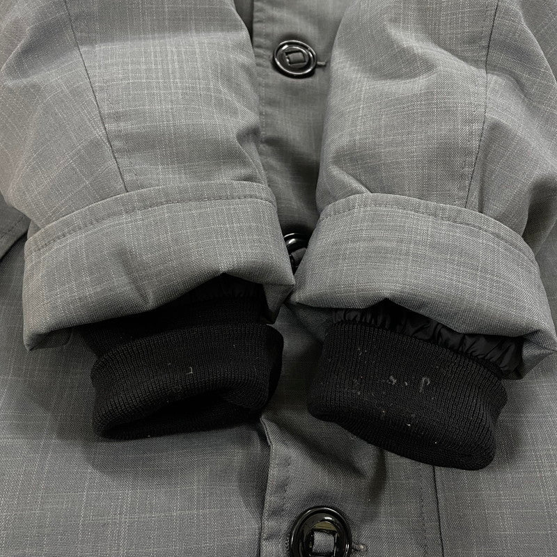 【中古品】【メンズ】 CANADA GOOSE カナダグース × EDIFICE 別注 コラボ CRESTON PARKA BLACK LABEL 3481JMB クレストンパーカ ブラックレーベル アウター ダウンジャケット 141-251211-yo-05-tei サイズ：S カラー：グレー 万代Net店