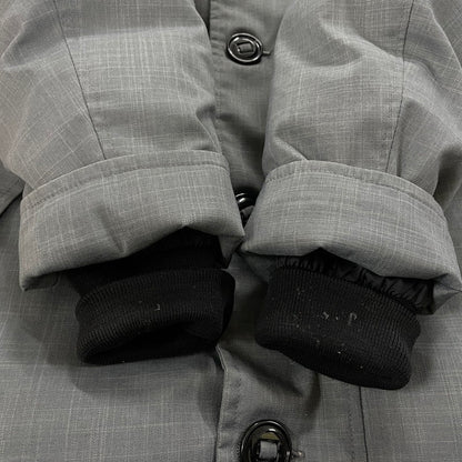 【中古品】【メンズ】 CANADA GOOSE カナダグース × EDIFICE 別注 コラボ CRESTON PARKA BLACK LABEL 3481JMB クレストンパーカ ブラックレーベル アウター ダウンジャケット 141-251211-yo-05-tei サイズ：S カラー：グレー 万代Net店