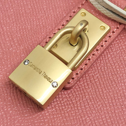 【中古品】【レディース】 SAMANTHA THAVASA サマンサタバサ SAMANTHA MINE 2WAY BAG サマンサマイン 2WAY ハンドバッグ ショルダーバッグ 鞄 188-260727-rs-05-fur カラー：コーラルピンク 万代Net店