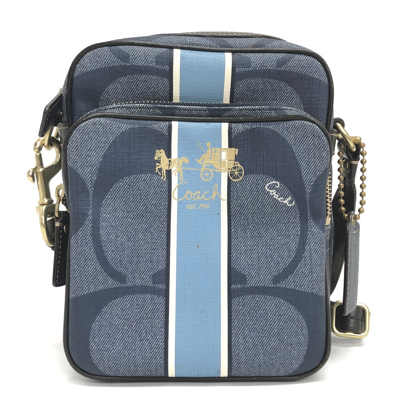 【現状渡し品】【レディース】 COACH コーチ SHOULDER BAG E0869-12581 ショルダーバッグ ポシェット 鞄 180-260727-rs-06-fur カラー：インディゴ系 万代Net店
