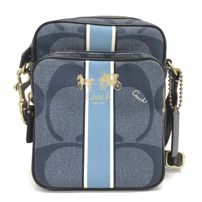 【現状渡し品】【レディース】 COACH コーチ SHOULDER BAG E0869-12581 ショルダーバッグ ポシェット 鞄 180-260727-rs-06-fur カラー：インディゴ系 万代Net店