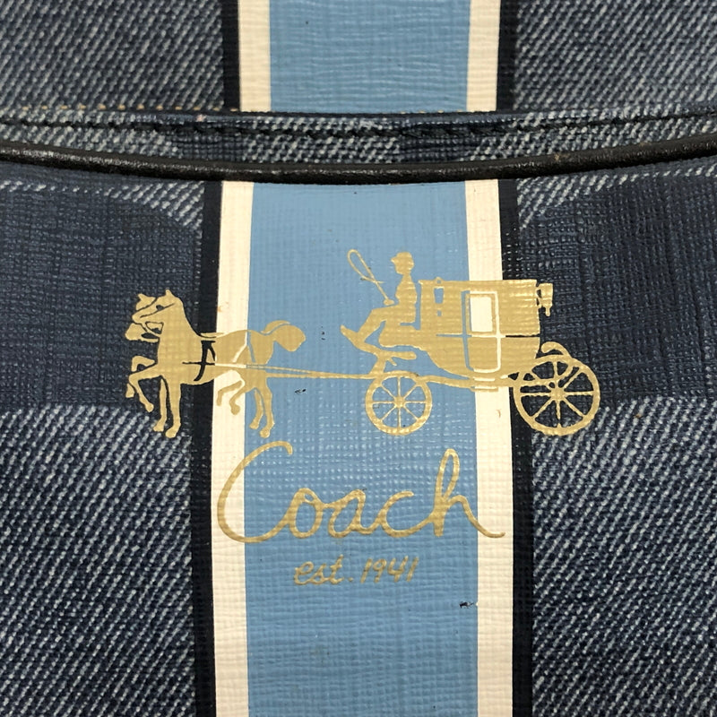 【現状渡し品】【レディース】 COACH コーチ SHOULDER BAG E0869-12581 ショルダーバッグ ポシェット 鞄 180-260727-rs-06-fur カラー：インディゴ系 万代Net店