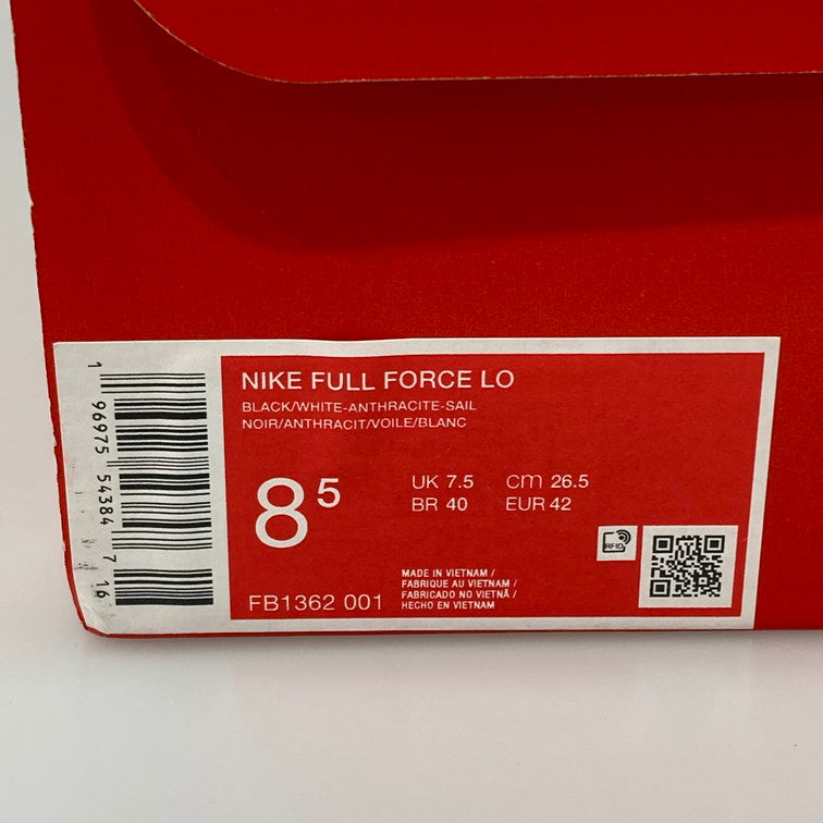 【中古品】【メンズ】 NIKE ナイキ FB1362 001 FULL FORCE LOW スニーカー 160-260129-WA-01-iwa サイズ：26.5cm カラー：ブラック ホワイト 万代Net店