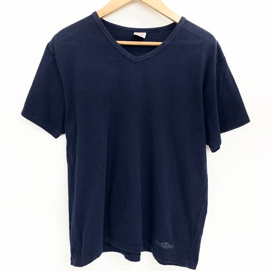 【中古品】【メンズ】 CALEE キャリー S/S Tee 142-260302-ea-02-fur サイズ：L 40-42 カラー：ブルー 万代Net店
