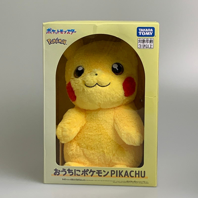 【現状渡し品】 タカラトミー ポケットモンスター おうちにポケモン PIKACHU ピカチュウ おもちゃ ぬいぐるみ 038-260805-hu-03-min 万代Net店