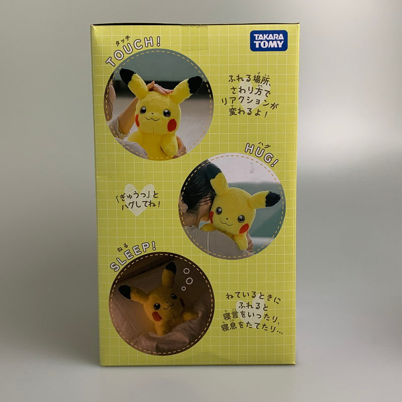 【現状渡し品】 タカラトミー ポケットモンスター おうちにポケモン PIKACHU ピカチュウ おもちゃ ぬいぐるみ 038-260805-hu-03-min 万代Net店