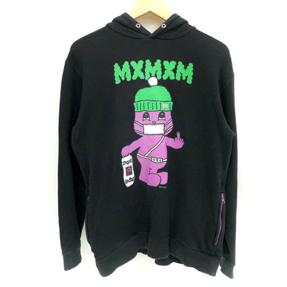 【ジャンク品】【メンズ/レディース】 MAGICAL MOSH MISFITS マジカルモッシュミスフィッツ MXMXM PRINT HOODIE パーカー フーディ マモミ 長袖 トップス ストリート系 142-250529-rs-06-fur サイズ：M カラー：ブラック 万代Net店