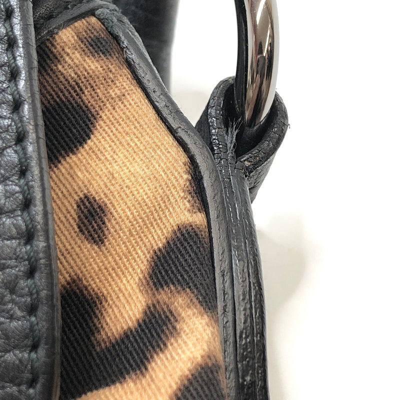 【中古品】【レディース】 DOLCE&GABBANA ドルチェアンドガッバーナ BB1571 レオパード キャンバス ショルダーバッグ ヒョウ柄 鞄 180-260727-rs-07-fur カラー：ブラック/レオパード 万代Net店