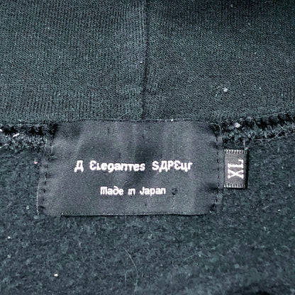 【現状渡し品】【メンズ】 A Elegantes SAPEur サプール RODMAN BACK PRINT HOODIE バックプリント フーディ パーカー 長袖 トップス 142-260727-rs-08-fur サイズ：XL カラー：ブラック 万代Net店