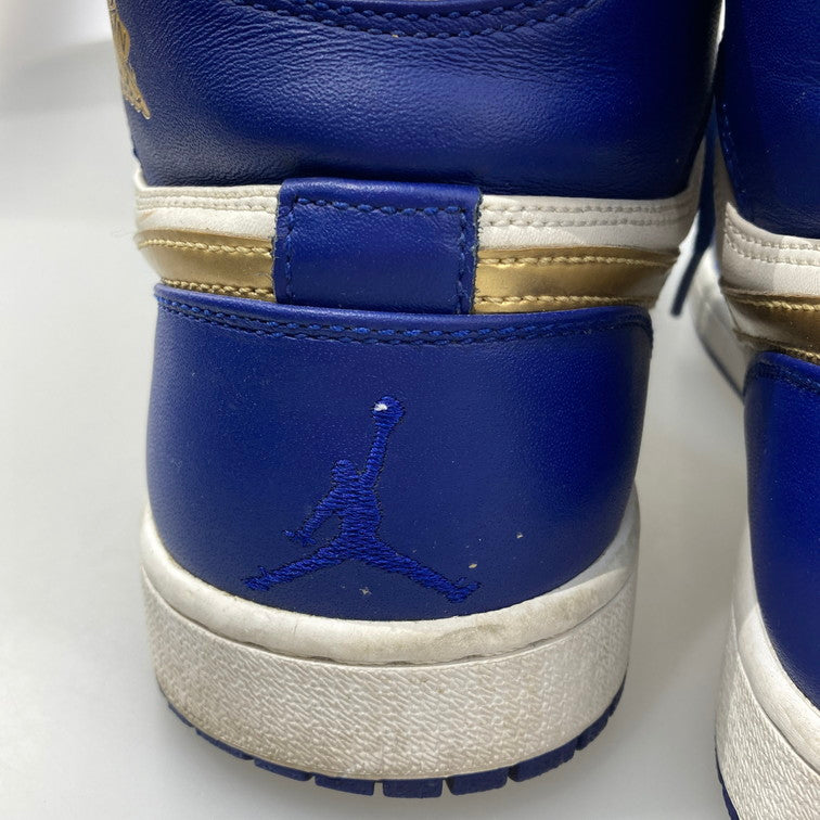 【中古品】【メンズ】 NIKE ナイキ 332550-406 AIR JORDAN 1 RETRO HIGH GOLD MEDAL スニーカー 160-260129-WA-03-iwa サイズ：28cm カラー：ブルー ホワイト ゴールド 万代Net店