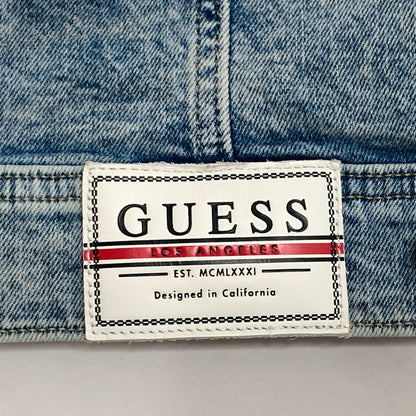 【中古品】【メンズ】 GUESS ゲス WILLIAM DENIM JACKET M01N14D3Y92 USED加工 デニムジャケット Gジャン アウター 古着 141-261020-rs-07-fur サイズ：L カラー：インディゴ 万代Net店