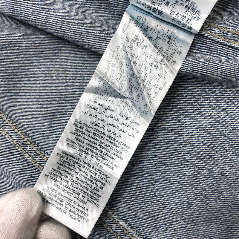 【中古品】【メンズ】 GUESS ゲス WILLIAM DENIM JACKET M01N14D3Y92 USED加工 デニムジャケット Gジャン アウター 古着 141-261020-rs-07-fur サイズ：L カラー：インディゴ 万代Net店
