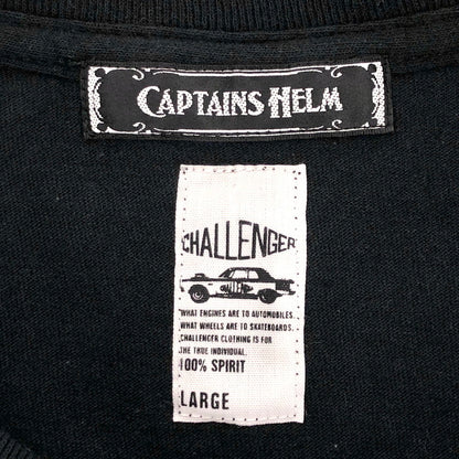 【中古品】【メンズ】 CAPTAINS HELM キャプテンズヘルム × CHALLENGER S/S BITE ME Tee 半袖 Tシャツ トップス ストリート系 142-250901-rs-08-fur サイズ：L カラー：ブラック 万代Net店