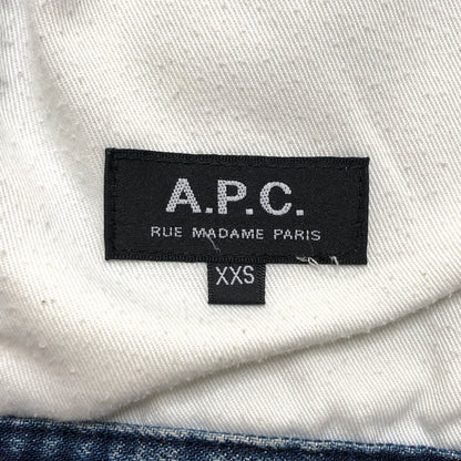 【中古品】【メンズ】 A.P.C. アーペーセー DENIM JACKET デニムジャケット Gジャン アウター 古着 141-261020-rs-08-fur サイズ：XXS カラー：インディゴ 万代Net店
