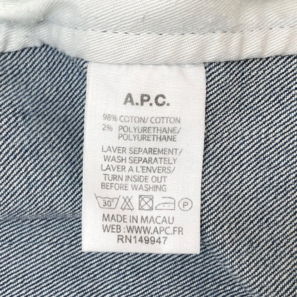 【中古品】【メンズ】 A.P.C. アーペーセー DENIM JACKET デニムジャケット Gジャン アウター 古着 141-261020-rs-08-fur サイズ：XXS カラー：インディゴ 万代Net店