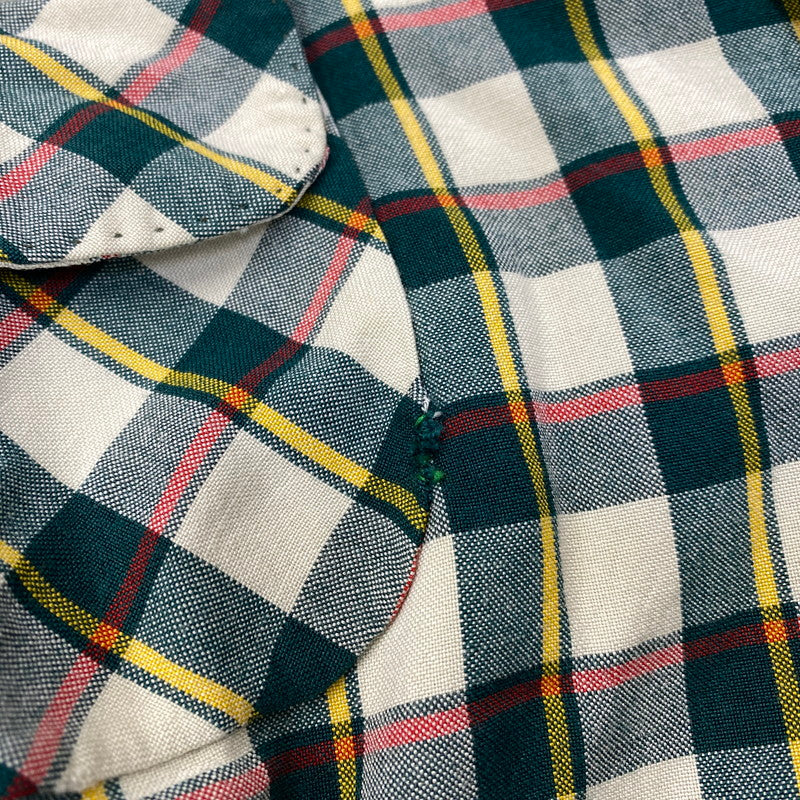 【中古品】【メンズ】 VINTAGE 50S RAYON CHECK LS SHIRT レーヨン チェック ロングスリーブ シャツ トップス 長袖 146-260905-cs-02-izu サイズ：不明 カラー：マルチ 万代Net店