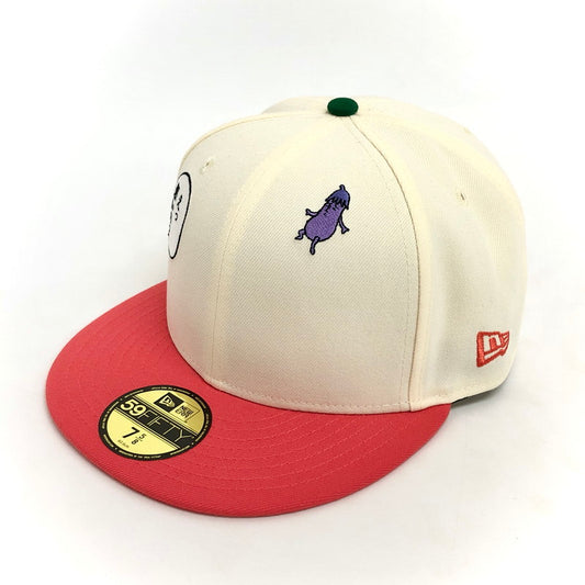 【中古美品】【メンズ/レディース】 NEW ERA ニューエラ 59FIFTY コジコジ キャップ 帽子 185-251203-rs-01-fur サイズ：7 5/8 (60.6cm) カラー：アイボリー/レッド系 万代Net店