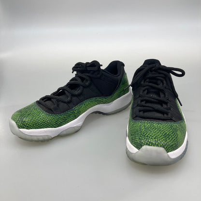 【中古品】【メンズ】 NIKE ナイキ 528895-033 AIR JORDAN 11 RETRO LOW GREEN SNAKESKIN エア ジョーダン 11 レトロ ロー スニーカー 本体のみ（箱なし） 160-251025-WA-10-iwa サイズ：27.5 カラー：ブラック グリーン系 万代Net店
