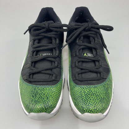 【中古品】【メンズ】 NIKE ナイキ 528895-033 AIR JORDAN 11 RETRO LOW GREEN SNAKESKIN エア ジョーダン 11 レトロ ロー スニーカー 本体のみ（箱なし） 160-251025-WA-10-iwa サイズ：27.5 カラー：ブラック グリーン系 万代Net店