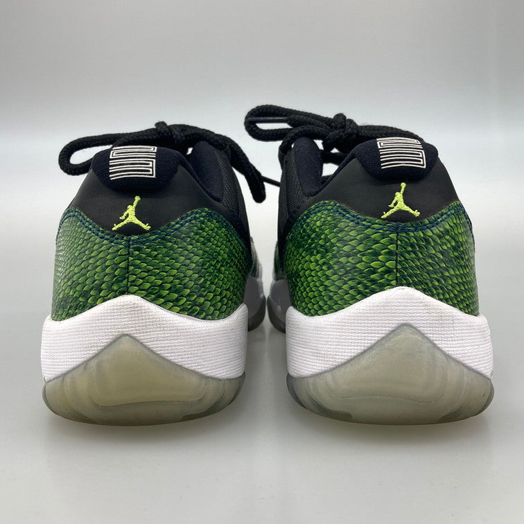 【中古品】【メンズ】 NIKE ナイキ 528895-033 AIR JORDAN 11 RETRO LOW GREEN SNAKESKIN エア ジョーダン 11 レトロ ロー スニーカー 本体のみ（箱なし） 160-251025-WA-10-iwa サイズ：27.5 カラー：ブラック グリーン系 万代Net店