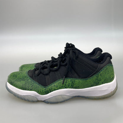 【中古品】【メンズ】 NIKE ナイキ 528895-033 AIR JORDAN 11 RETRO LOW GREEN SNAKESKIN エア ジョーダン 11 レトロ ロー スニーカー 本体のみ（箱なし） 160-251025-WA-10-iwa サイズ：27.5 カラー：ブラック グリーン系 万代Net店