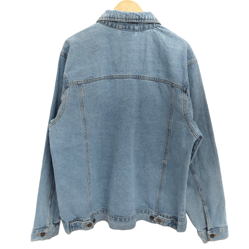 【現状渡し品】【メンズ】 CH APPAREL シーエイチ・アパレル "THE PRICE IS RIGHT" DENIM JACKET デニムジャケット Gジャン アウター 古着 ヴィンテージ 146-261020-rs-10-fur サイズ：L カラー：ライトインディゴ 万代Net店