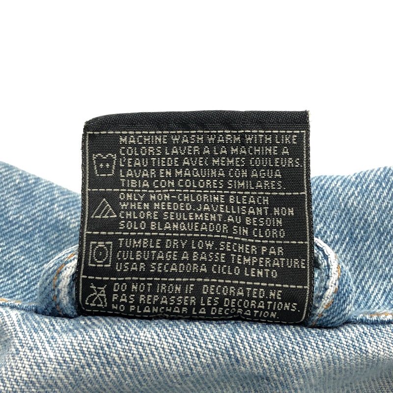 【現状渡し品】【メンズ】 CH APPAREL シーエイチ・アパレル "THE PRICE IS RIGHT" DENIM JACKET デニムジャケット Gジャン アウター 古着 ヴィンテージ 146-261020-rs-10-fur サイズ：L カラー：ライトインディゴ 万代Net店