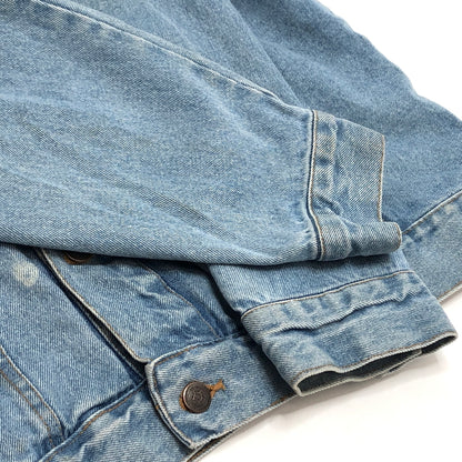 【現状渡し品】【メンズ】 CH APPAREL シーエイチ・アパレル "THE PRICE IS RIGHT" DENIM JACKET デニムジャケット Gジャン アウター 古着 ヴィンテージ 146-261020-rs-10-fur サイズ：L カラー：ライトインディゴ 万代Net店