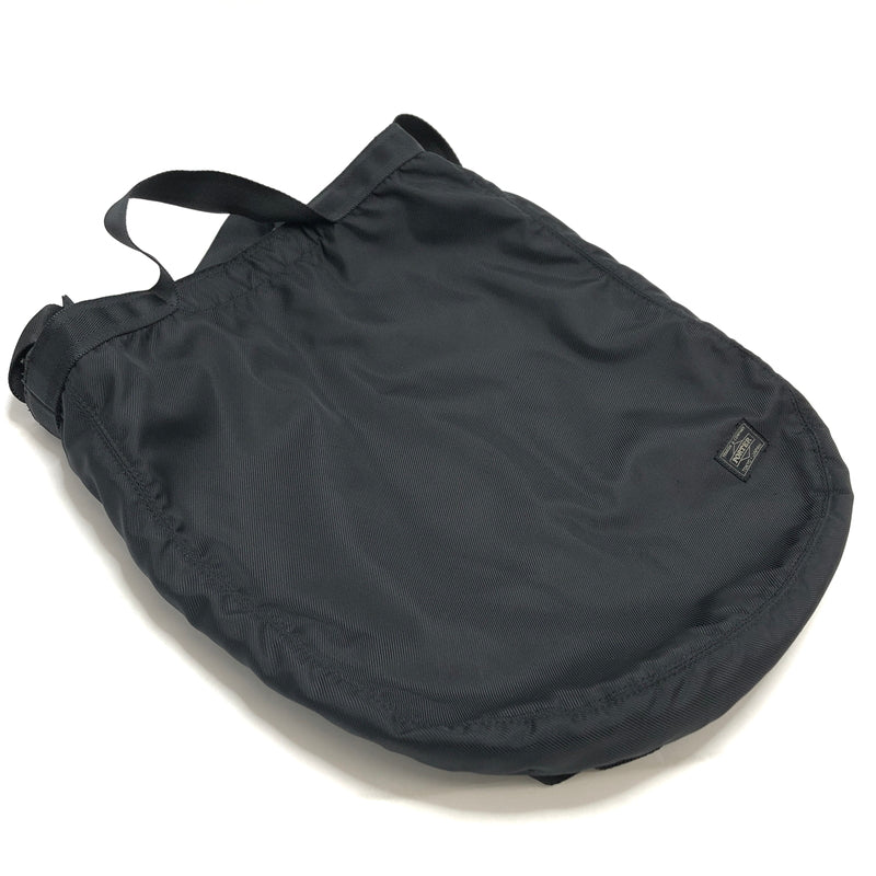 【中古品】【メンズ/レディース】 PORTER ポーター ROUND SHOULDER TOTE BAG ラウンド トートバッグ ショルダーバッグ 鞄 吉田カバン 188-261021-rs-01-fur カラー：ブラック 万代Net店