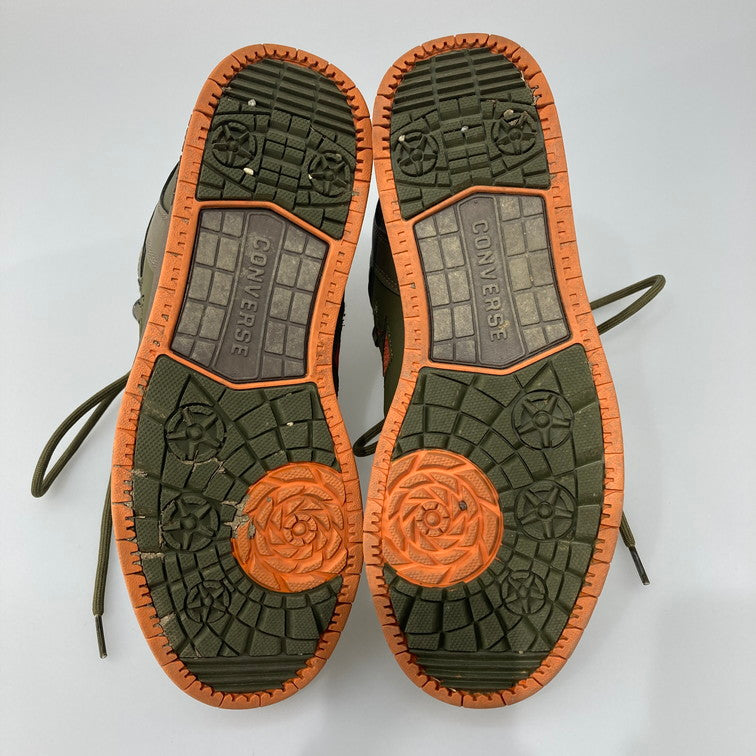 【中古品】【メンズ/レディース】 CONVERSE コンバース ネクスター スニーカー 本体のみ（箱なし） 165-251026-WA-02-iwa サイズ：25 カラー：カーキ系 オレンジ 万代Net店