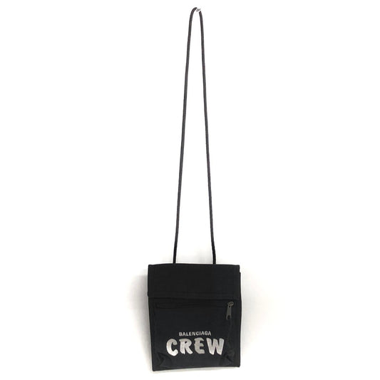 【中古品】【メンズ/レディース】 BALENCIAGA バレンシアガ EXPLORER CREW エクスプローラー ポーチ ポシェット ショルダーバッグ サコッシュ 鞄 188-251203-rs-06-fur カラー：ブラック 万代Net店
