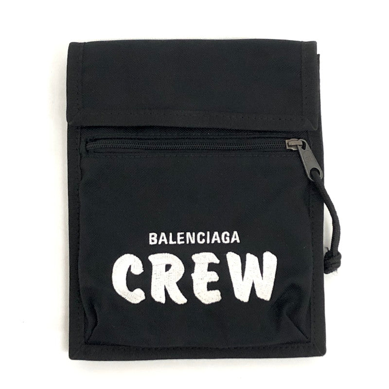 【中古品】【メンズ/レディース】 BALENCIAGA バレンシアガ EXPLORER CREW エクスプローラー ポーチ ポシェット ショルダーバッグ サコッシュ 鞄 188-251203-rs-06-fur カラー：ブラック 万代Net店