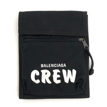 【中古品】【メンズ/レディース】 BALENCIAGA バレンシアガ EXPLORER CREW エクスプローラー ポーチ ポシェット ショルダーバッグ サコッシュ 鞄 188-251203-rs-06-fur カラー：ブラック 万代Net店