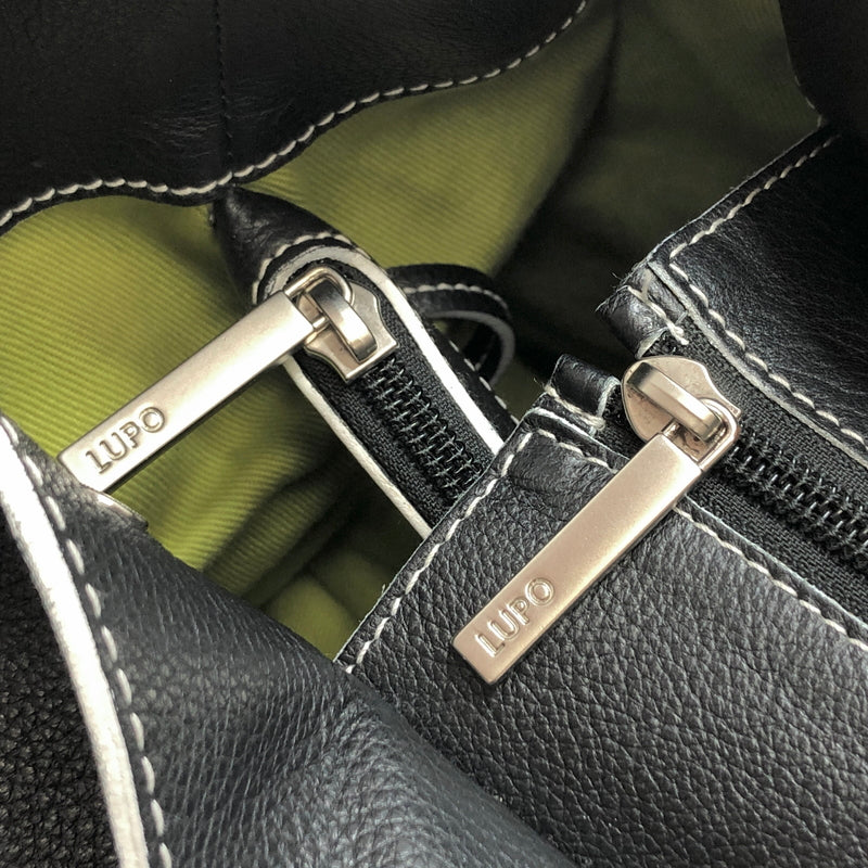 【現状渡し品】【レディース】 LUPO Barcelona ルポバルセロナ GENUNE LEATHER BAG トートバッグ ハンドバッグ ボストンバッグ 鞄 188-260728-rs-03-fur カラー：ブラック 万代Net店