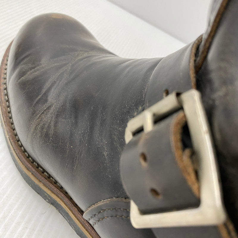 【現状渡し品】【メンズ】 RED WING レッドウィング 2268 PT91 プリントタグ前期茶芯 ENGINEER BOOTS エンジニア ブーツ シューズ 靴 164-260428-ya-04-izu サイズ：9D カラー：BLACK 万代Net店
