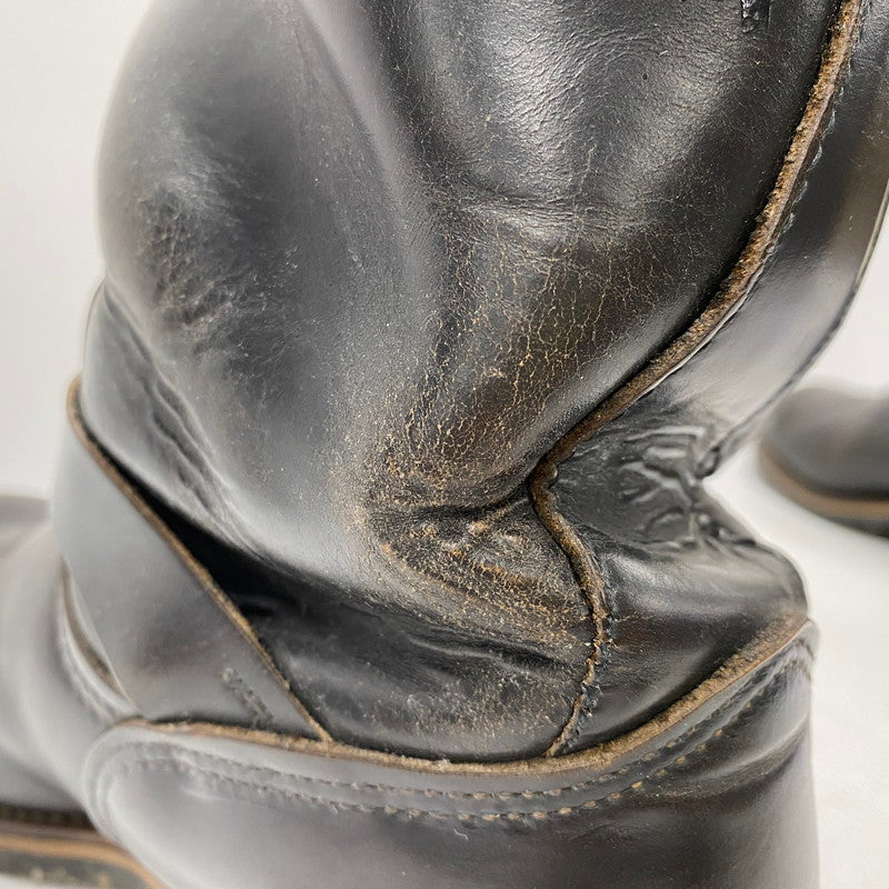 【現状渡し品】【メンズ】 RED WING レッドウィング 2268 PT91 プリントタグ前期茶芯 ENGINEER BOOTS エンジニア ブーツ シューズ 靴 164-260428-ya-04-izu サイズ：9D カラー：BLACK 万代Net店