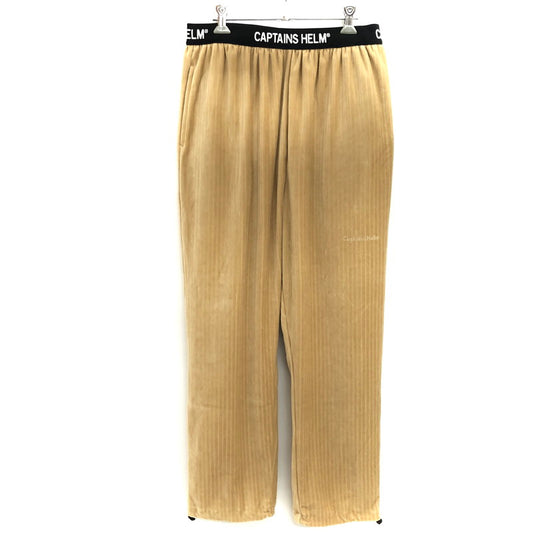 【中古品】【メンズ】 CAPTAINS HELM キャプテンズヘルム EASY VELOUR PANTS ベロア イージーパンツ ボトムス ストリート系 153-250902-rs-02-fur サイズ：L カラー：ベージュ 万代Net店