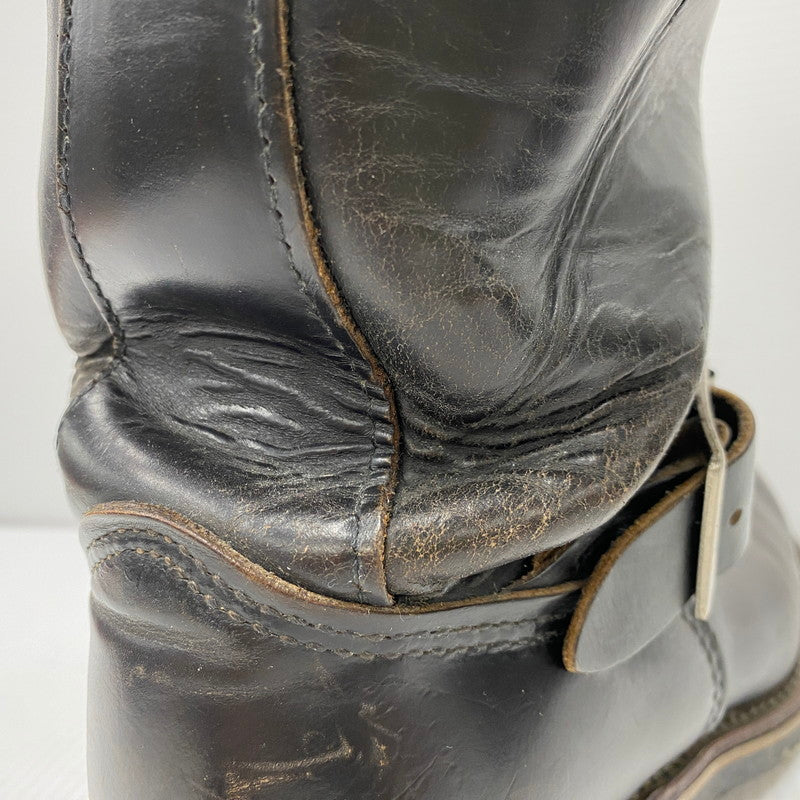 【現状渡し品】【メンズ】 RED WING レッドウィング 2268 PT91 プリントタグ前期茶芯 ENGINEER BOOTS エンジニア ブーツ シューズ 靴 164-260428-ya-04-izu サイズ：9D カラー：BLACK 万代Net店