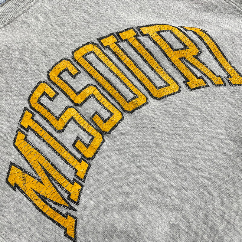 【現状渡し品】【メンズ】 80's REVERSE WEAVE ‘MISSOURI‘ SWEAT VINTAGE 80年代 リバースウィーブ ミズーリ スウェット 長袖 トップス トレーナー ヴィンテージ 145-260331-yo-09-tei サイズ：M カラー：グレー 万代Net店
