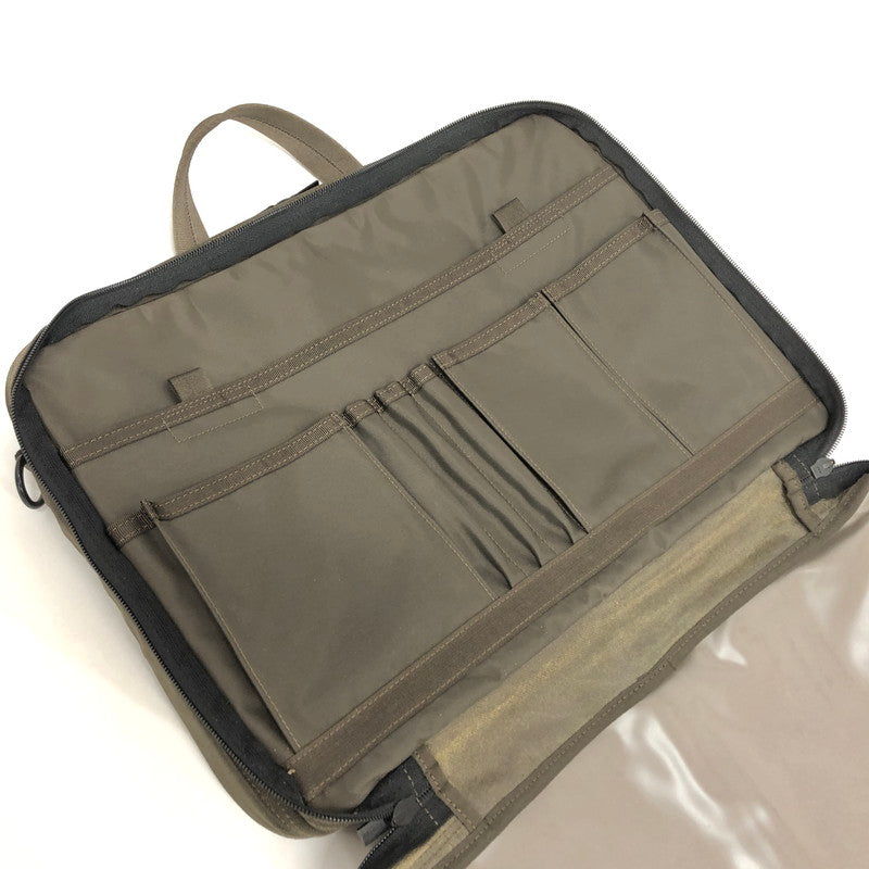 【中古品】【メンズ/レディース】 PORTER ポーター TENSION 627-17307 ブリーフケース ビジネスバッグ 鞄 188-260511-rs-05-fur カラー：カーキ・オリーブ系 万代Net店