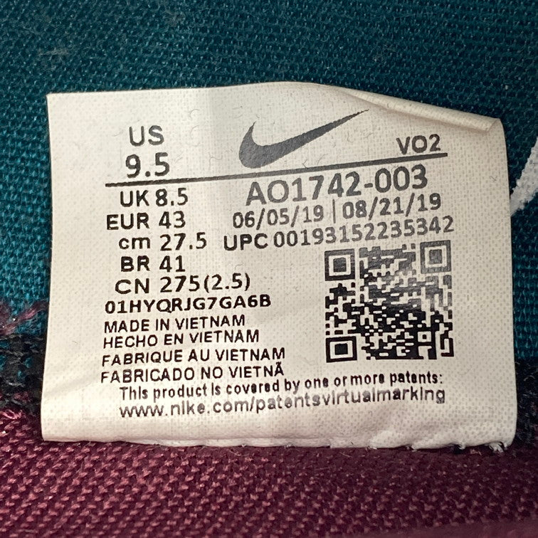 【中古品】【メンズ】 NIKE ナイキ AO1742-001 JOYRIDE CC ジョイライド スニーカー 本体のみ（箱なし） 160-251026-WA-04-iwa サイズ：27.5 カラー：ブラック ネイビー系 ボルドー系 万代Net店