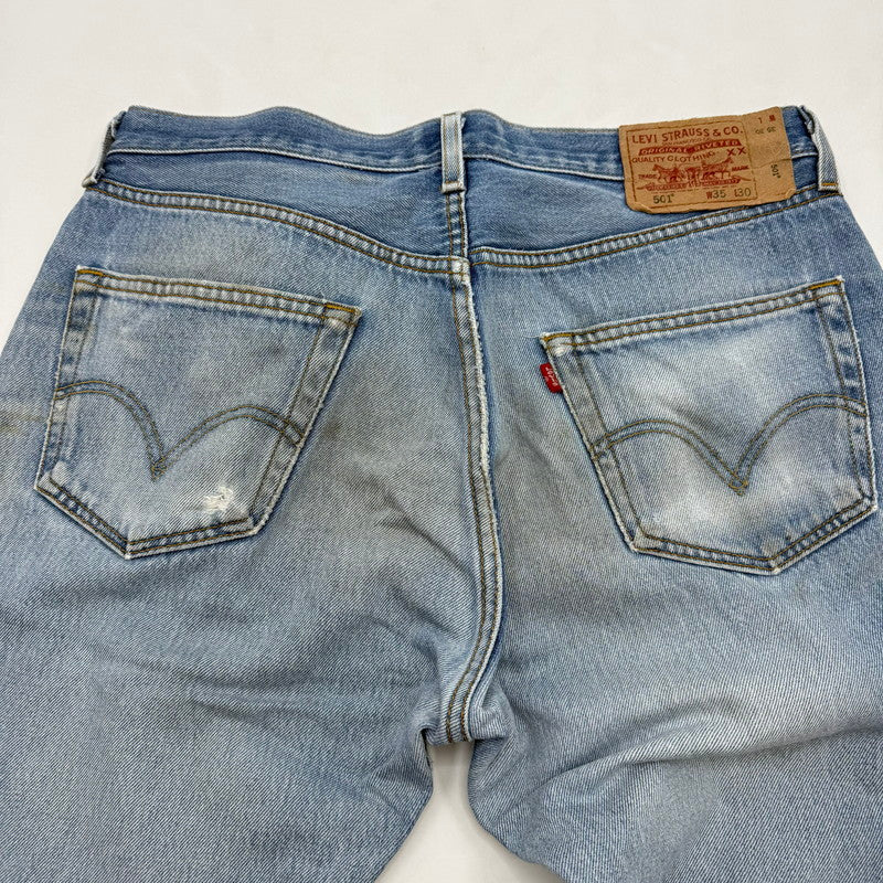 【中古品】【メンズ】 LEVI'S リーバイス BUTTON FLY/501 DENIM PANTS デニムパンツ 005010000 SMALL-E ボトムス 157-260603-sa-01-fur サイズ：35×30 カラー：インディゴ 万代Net店