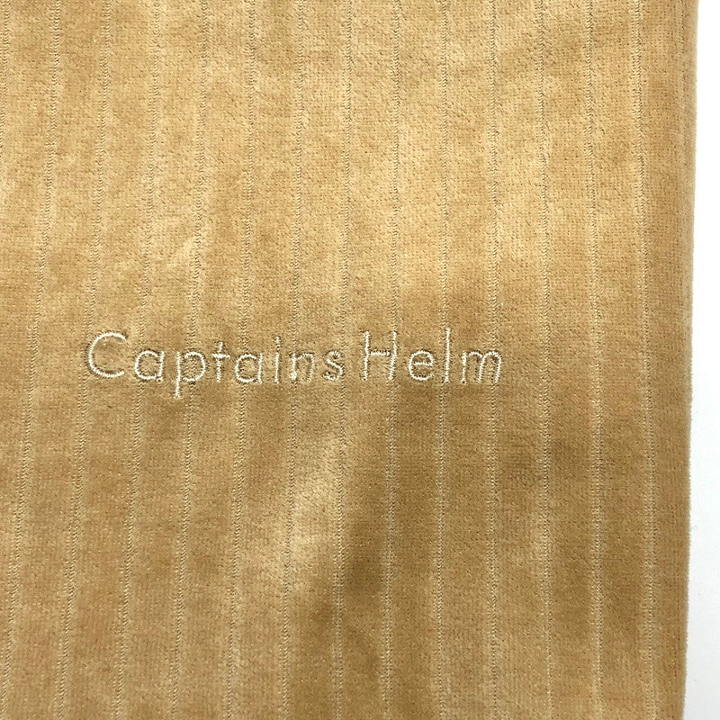【中古品】【メンズ】 CAPTAINS HELM キャプテンズヘルム EASY VELOUR PANTS ベロア イージーパンツ ボトムス ストリート系 153-250902-rs-02-fur サイズ：L カラー：ベージュ 万代Net店