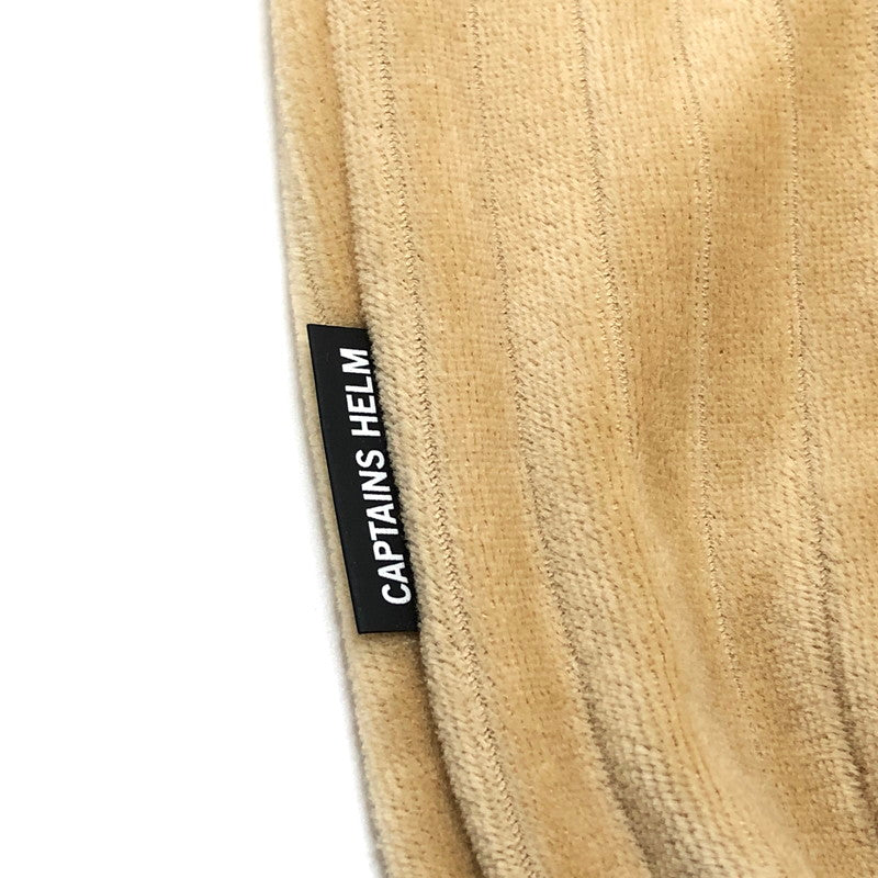【中古品】【メンズ】 CAPTAINS HELM キャプテンズヘルム EASY VELOUR PANTS ベロア イージーパンツ ボトムス ストリート系 153-250902-rs-02-fur サイズ：L カラー：ベージュ 万代Net店