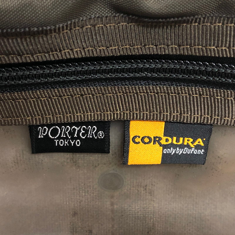 【中古品】【メンズ/レディース】 PORTER ポーター TENSION 627-17307 ブリーフケース ビジネスバッグ 鞄 188-260511-rs-05-fur カラー：カーキ・オリーブ系 万代Net店