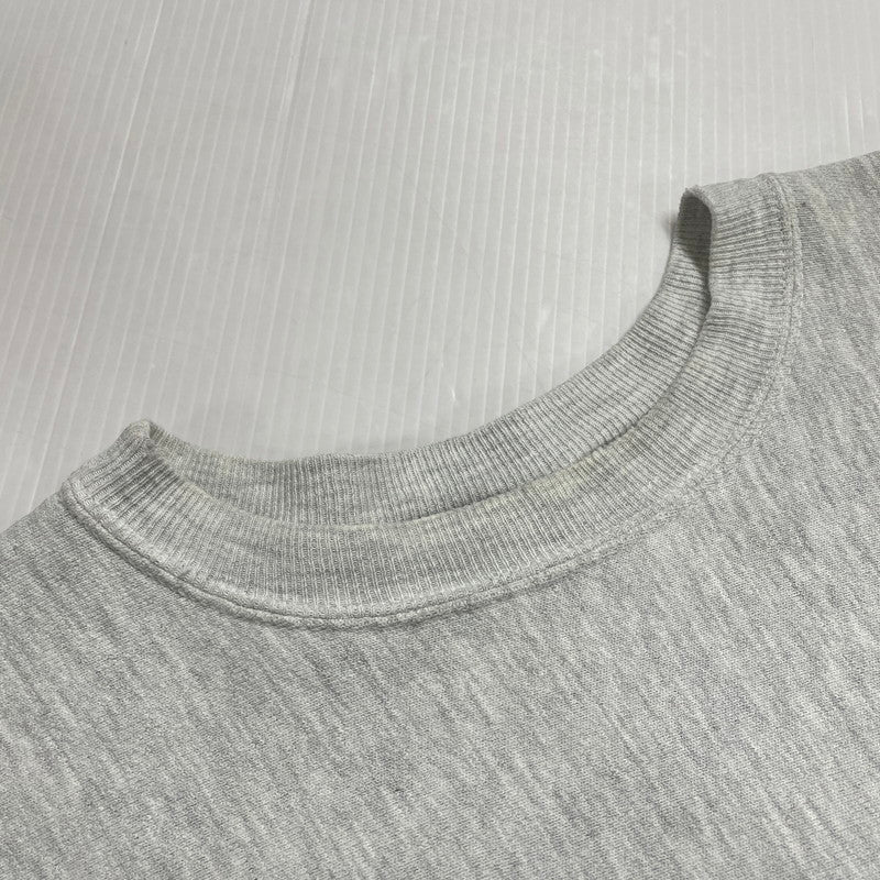【現状渡し品】【メンズ】 90's REVERSE WEAVE COLLEGE LOGO SWEAT 90年代 リバースウィーブ カレッジロゴ NU刺繍 スウェット 長袖 トップス トレーナー 目無し 刺繍タグ 145-260331-yo-10-tei サイズ：L カラー：グレー 万代Net店