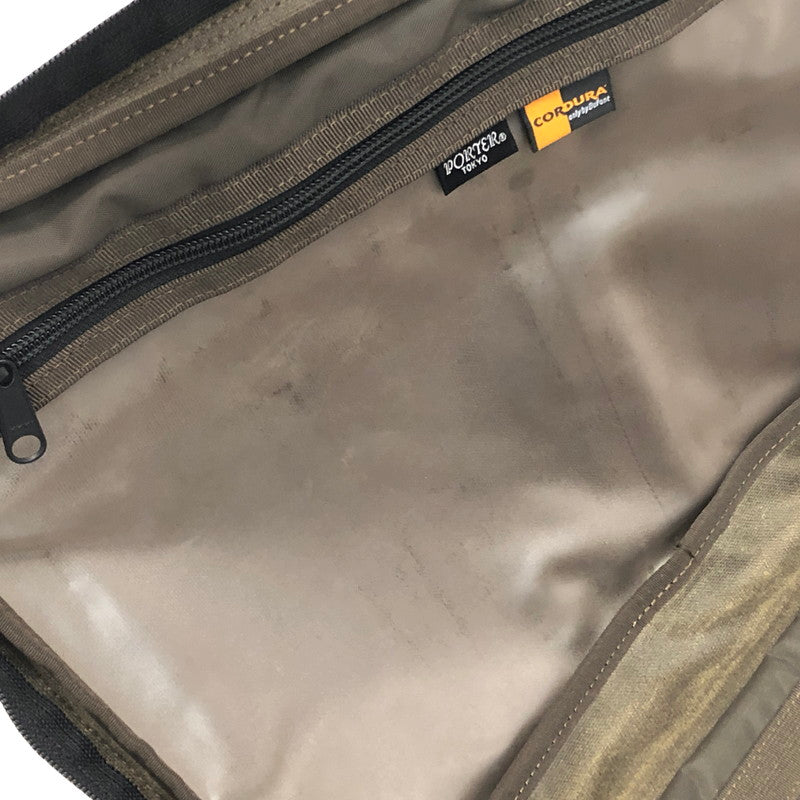 【中古品】【メンズ/レディース】 PORTER ポーター TENSION 627-17307 ブリーフケース ビジネスバッグ 鞄 188-260511-rs-05-fur カラー：カーキ・オリーブ系 万代Net店